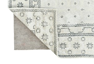 Antique Muted Floral 7'5X10'6 Distressed Vintage Oriental Rug