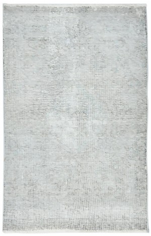 Antique Muted Floral 2'7X4'3 Distressed Vintage Oriental Rug