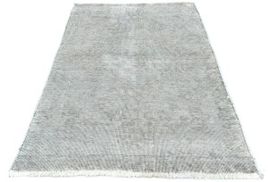 Antique Muted Floral 2'7X4'3 Distressed Vintage Oriental Rug