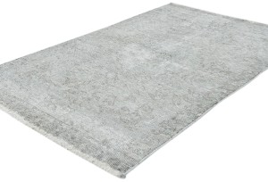 Antique Muted Floral 2'7X4'3 Distressed Vintage Oriental Rug