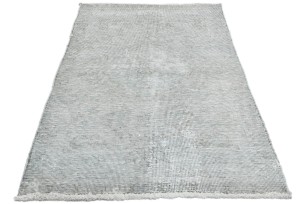 Antique Muted Floral 2'7X4'3 Distressed Vintage Oriental Rug
