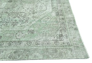 Antique Overdyed Floral 5'8X8'4 Distressed Vintage Oriental Rug