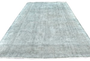 Antique Traditional Floral 6'5X'9'7 Distressed Vintage Oriental Rug