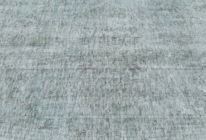 Antique Traditional Floral 6'5X'9'7 Distressed Vintage Oriental Rug