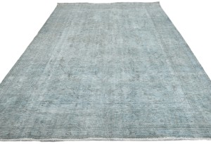 Antique Traditional Floral 6'5X'9'7 Distressed Vintage Oriental Rug