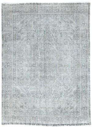 Antique Overdyed Traditional 6'7X'9 Distressed Vintage Oriental Rug