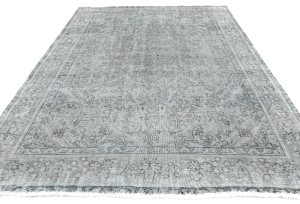 Antique Overdyed Traditional 6'7X'9 Distressed Vintage Oriental Rug