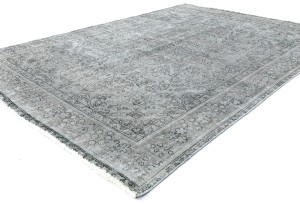 Antique Overdyed Traditional 6'7X'9 Distressed Vintage Oriental Rug
