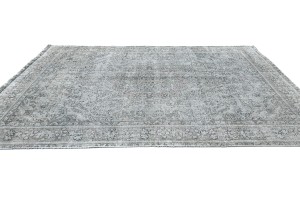 Antique Overdyed Traditional 6'7X'9 Distressed Vintage Oriental Rug