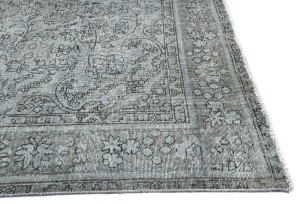 Antique Overdyed Traditional 6'7X'9 Distressed Vintage Oriental Rug