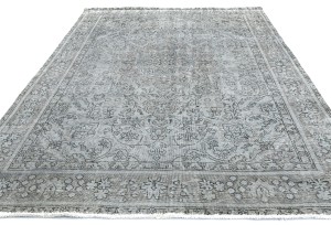 Antique Overdyed Traditional 6'7X'9 Distressed Vintage Oriental Rug
