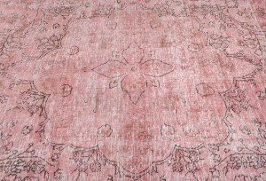 Antique Overdyed Traditional 5'7X'9'2 Distressed Vintage Oriental Rug