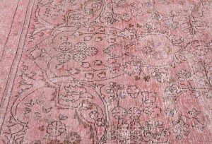 Antique Overdyed Traditional 5'7X'9'2 Distressed Vintage Oriental Rug
