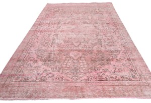 Antique Overdyed Traditional 5'7X'9'2 Distressed Vintage Oriental Rug