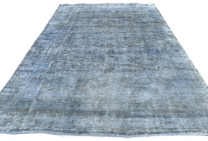 Antique Overdyed Traditional 6'4X9'7 Distressed Vintage Oriental Rug