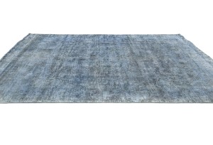 Antique Overdyed Traditional 6'4X9'7 Distressed Vintage Oriental Rug