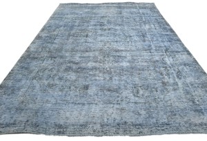 Antique Overdyed Traditional 6'4X9'7 Distressed Vintage Oriental Rug