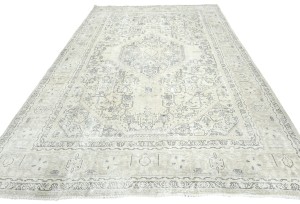 Antique Floral Traditional 6'5X10 Distressed Vintage Oriental Rug