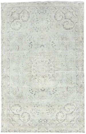 Antique Floral Traditional 5'6X8'9 Distressed Vintage Oriental Rug