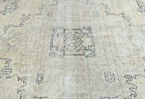 Antique Floral Traditional 5'7X8 Distressed Vintage Oriental Rug