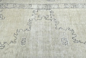 Antique Floral Traditional 5'7X8 Distressed Vintage Oriental Rug