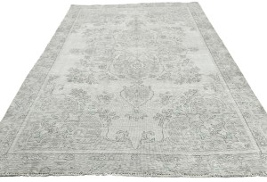 Antique Floral Traditional 6X9 Distressed Vintage Oriental Rug