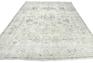 Antique Floral Traditional 6'8X9'3 Distressed Vintage Oriental Rug
