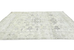 Antique Floral Traditional 6'8X9'3 Distressed Vintage Oriental Rug