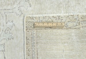 Muted Beige Antique Floral Traditional 6X9 Distressed Vintage Oriental Rug