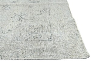 Muted Beige Antique Floral Traditional 7X10 Distressed Vintage Oriental Rug