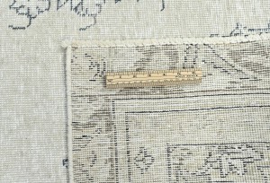 Muted Beige Antique Floral Traditional 6X10 Distressed Vintage Oriental Rug