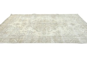 Antique Floral Traditional 5'7X8'8 Distressed Vintage Oriental Rug