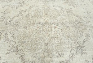 Antique Floral Traditional 5'7X8'8 Distressed Vintage Oriental Rug