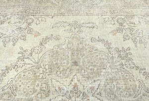 Antique Floral Traditional 5'7X8'8 Distressed Vintage Oriental Rug