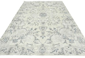 Antique Floral Traditional 6'5X9'2 Distressed Vintage Oriental Rug