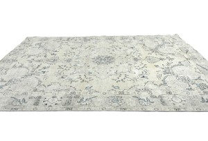 Antique Floral Traditional 6'5X9'2 Distressed Vintage Oriental Rug