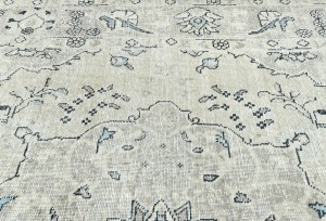 Antique Floral Traditional 6'5X9'2 Distressed Vintage Oriental Rug