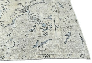 Antique Floral Traditional 6'5X9'2 Distressed Vintage Oriental Rug