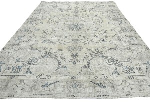 Antique Floral Traditional 6'5X9'2 Distressed Vintage Oriental Rug