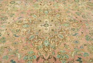Semi Antique Floral Traditional 6X9 Distressed Vintage Oriental Rug