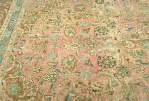 Semi Antique Floral Traditional 6X9 Distressed Vintage Oriental Rug