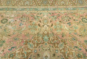 Semi Antique Floral Traditional 6X9 Distressed Vintage Oriental Rug