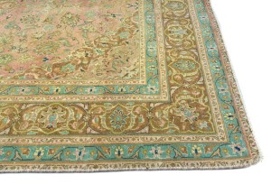 Semi Antique Floral Traditional 6X9 Distressed Vintage Oriental Rug