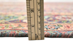 Semi Antique Floral Traditional 6'6X9'3 Distressed Vintage Oriental Rug