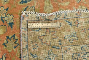 Semi Antique Floral Traditional 6X9 Distressed Vintage Oriental Rug