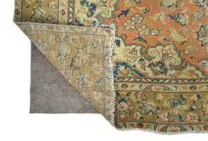 Semi Antique Floral Traditional 6X9 Distressed Vintage Oriental Rug