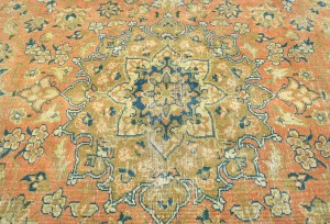 Semi Antique Floral Traditional 6X9 Distressed Vintage Oriental Rug