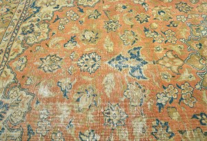 Semi Antique Floral Traditional 6X9 Distressed Vintage Oriental Rug