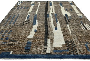 Multicolored Tribal Modern 8X10 Moroccan Style Oriental Rug