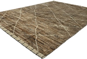 Beige Tribal Modern 7'7X10'5 Moroccan Style Oriental Rug